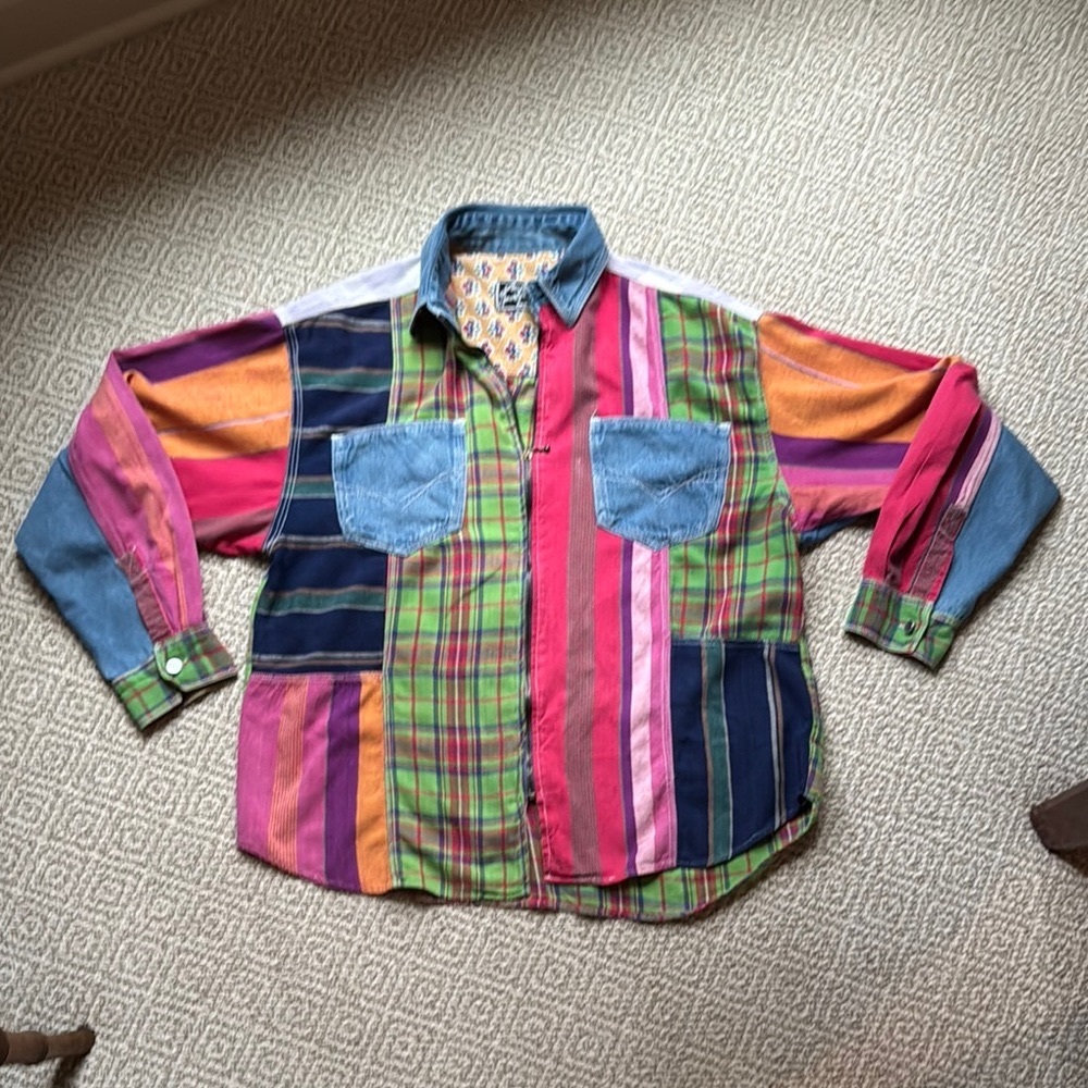 Jou Jou Multicolor Patchwork Jacket - image 3